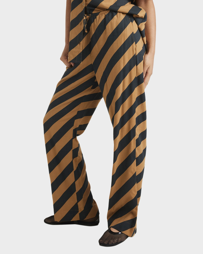 Womens Milspec Stripe Holiday Linen Pants