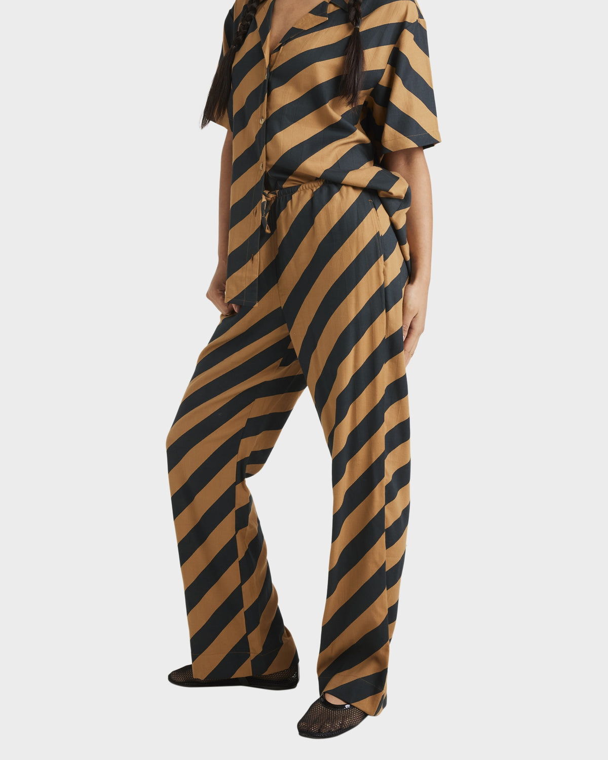 Womens Milspec Stripe Holiday Elastic Waist pants
