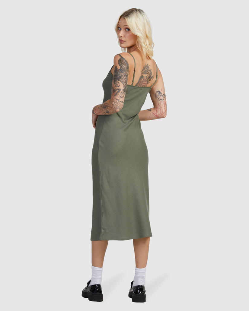 Womens Everyday Bias Midi Dress