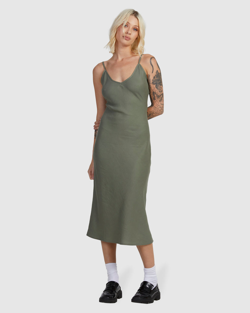 Womens Everyday Bias Midi Dress
