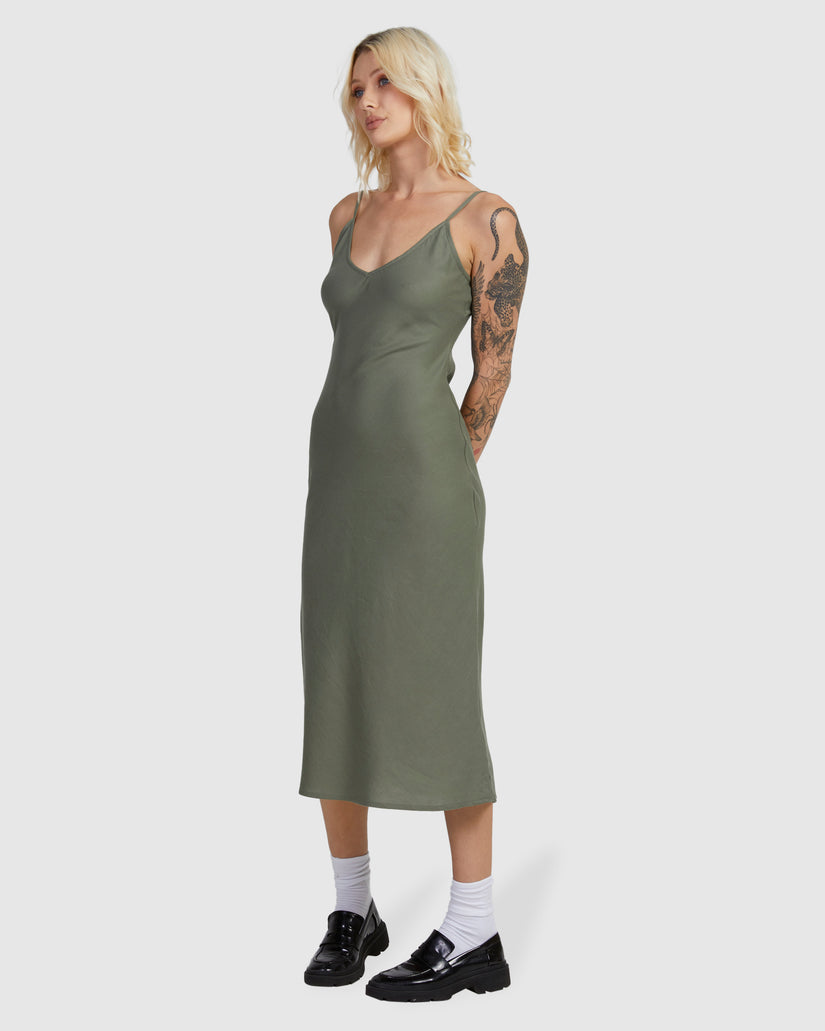 Womens Everyday Bias Midi Dress