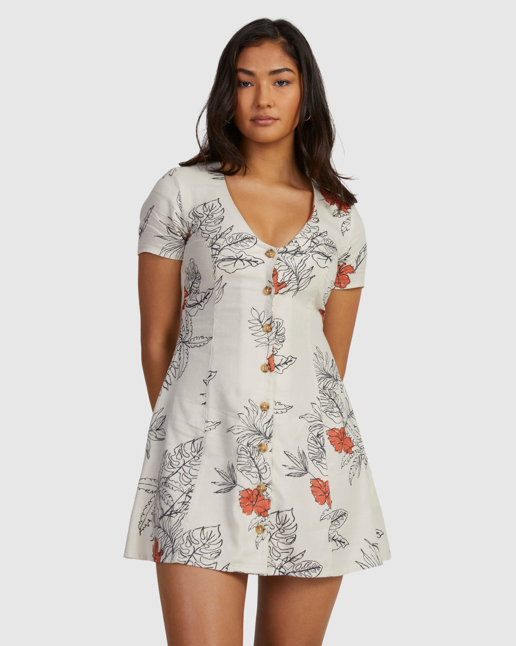 Womens Tropicalsy Understated Mini Dress