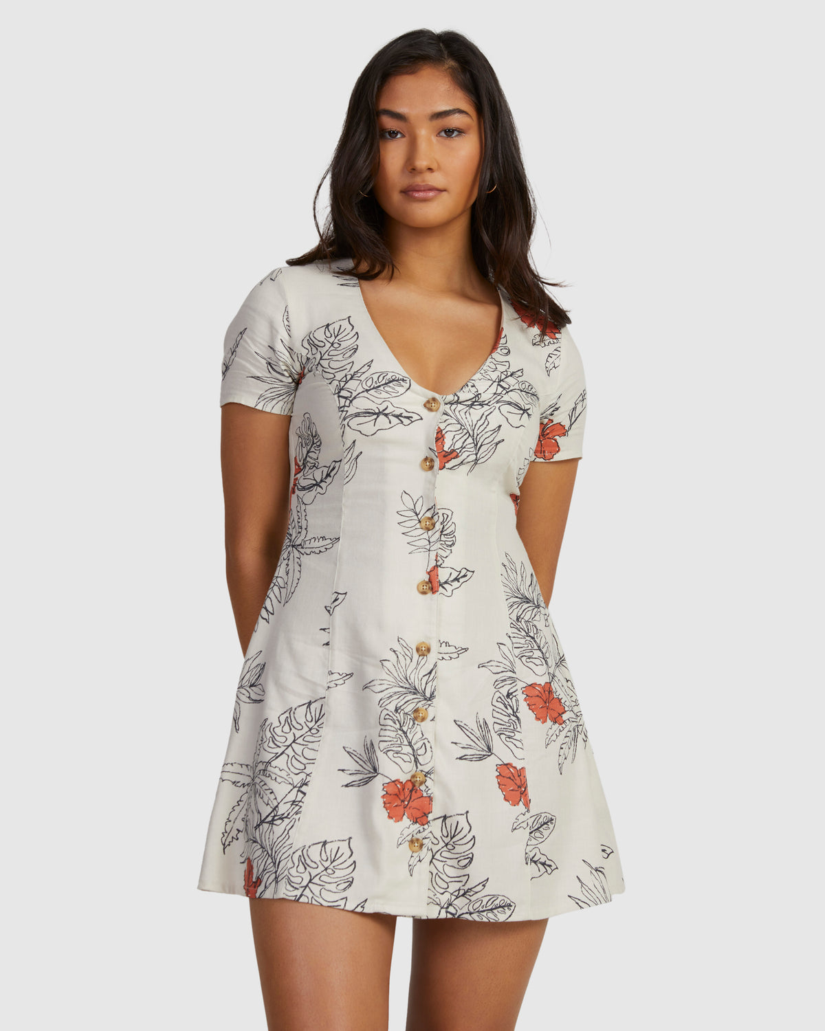 Womens Tropicalsy Understated Mini Dress
