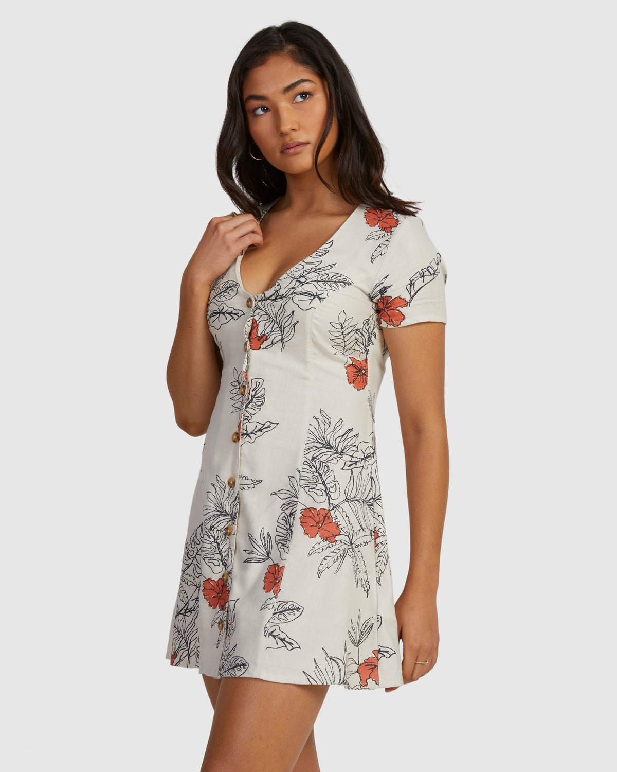 Womens Tropicalsy Understated Mini Dress