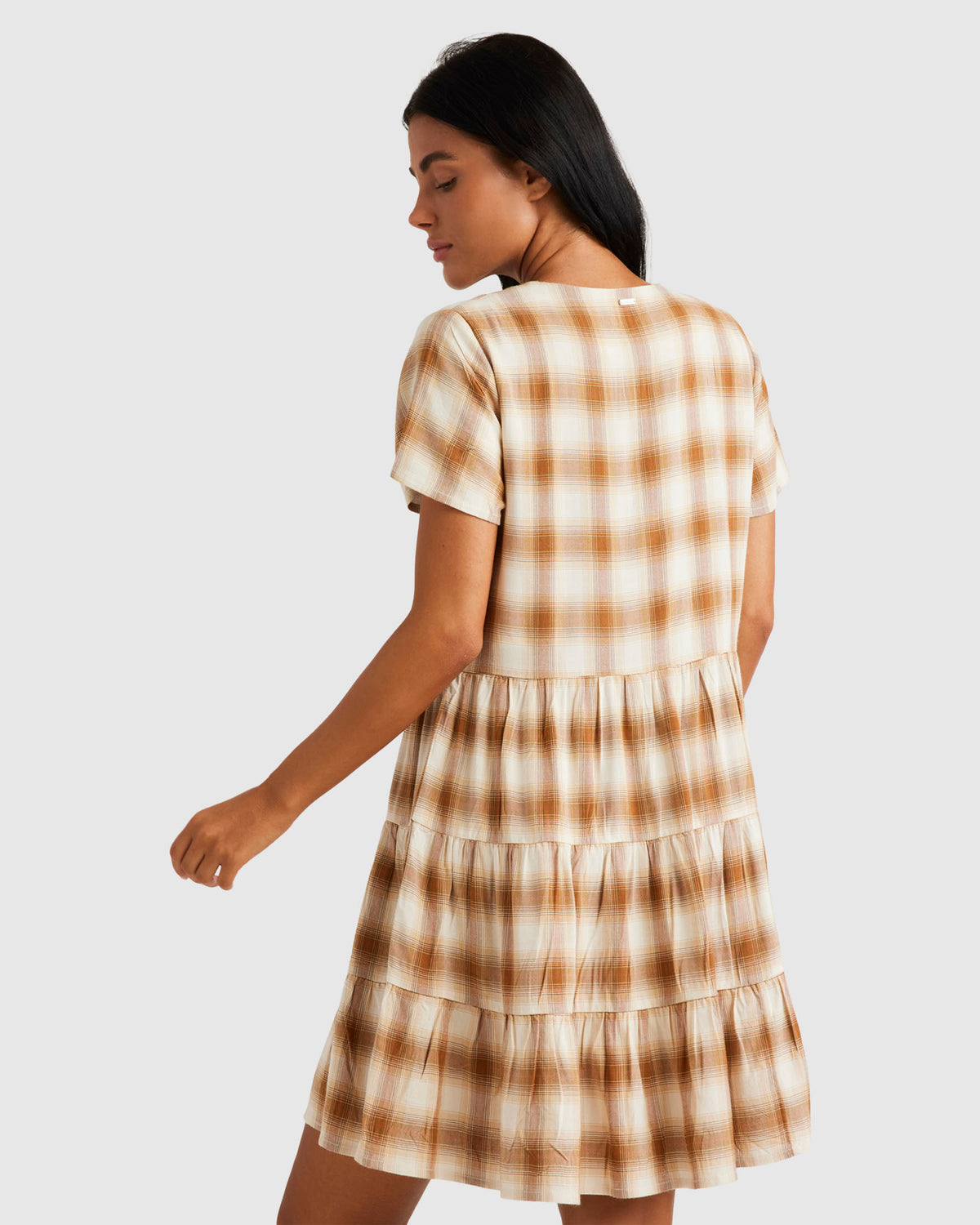 Womens Plaid Heights Mini Dress