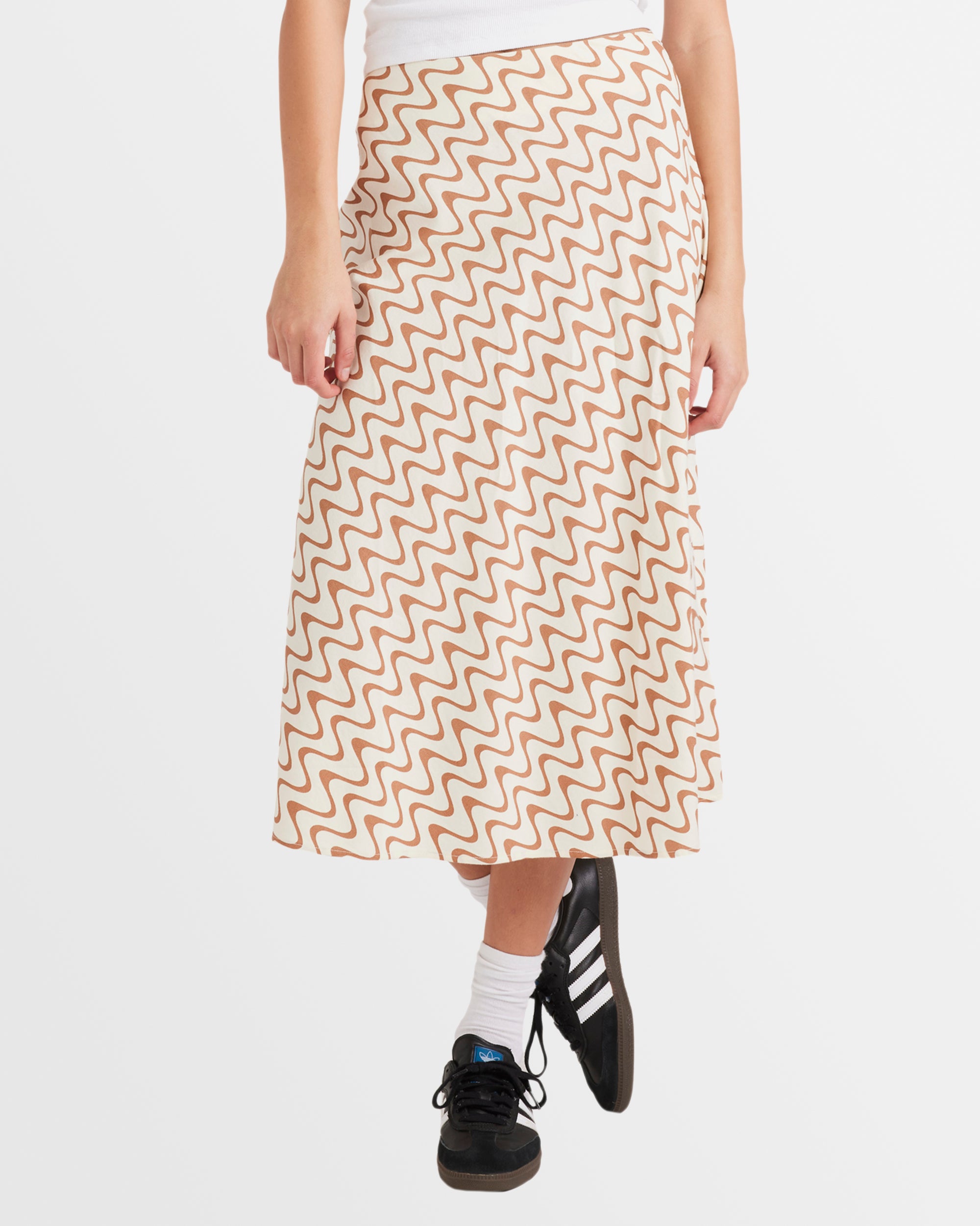 Womens Mod Waves Annika Midi Skirt Australia