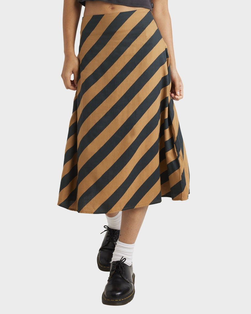 Womens Milspec Stripe Annika Midi Skirt