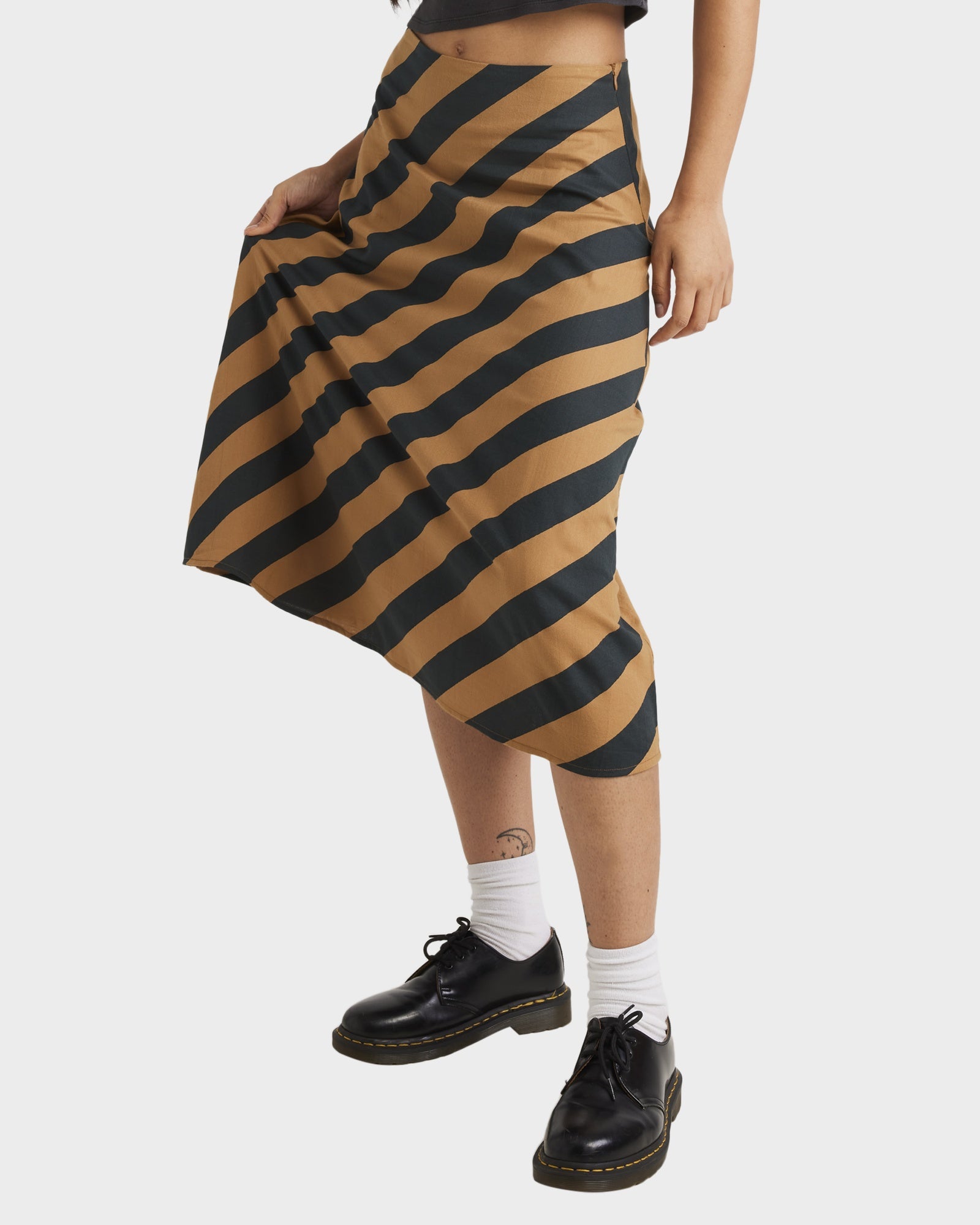 Womens Milspec Stripe Annika Midi Skirt