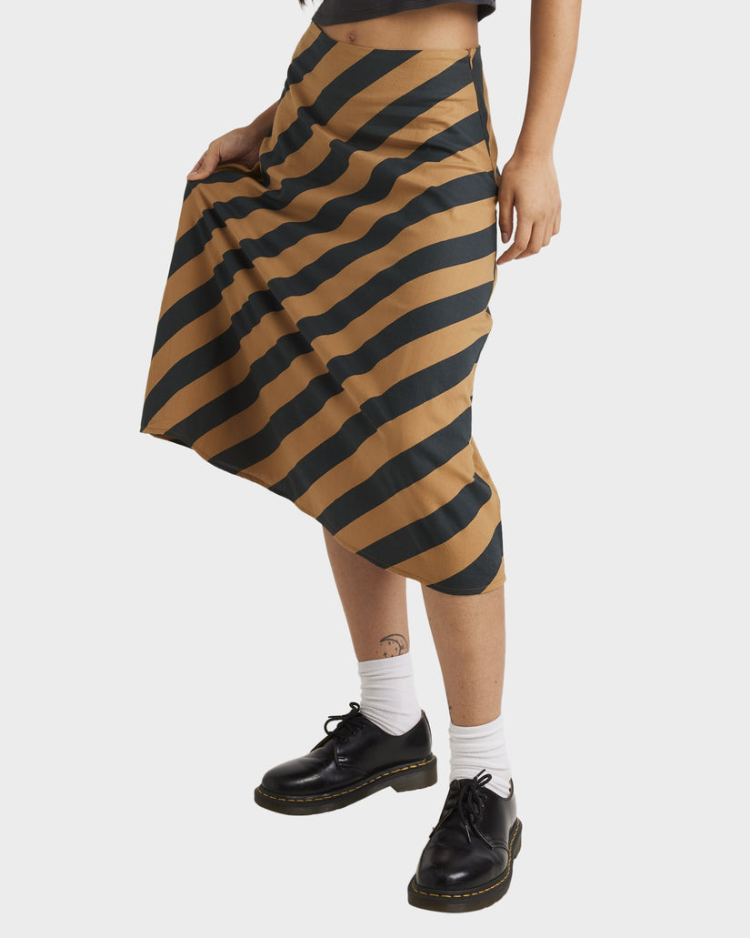 Womens Milspec Stripe Annika Midi Skirt