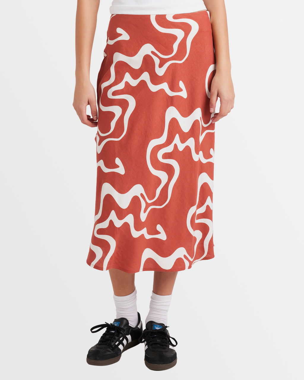 Womens Split Annika Midi Skirt