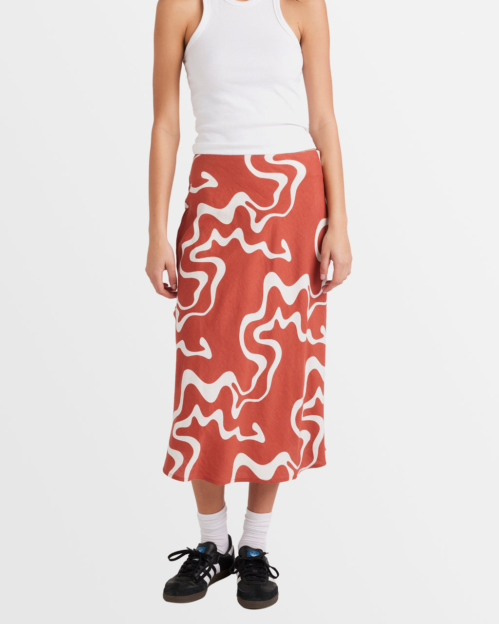Womens Split Annika Midi Skirt