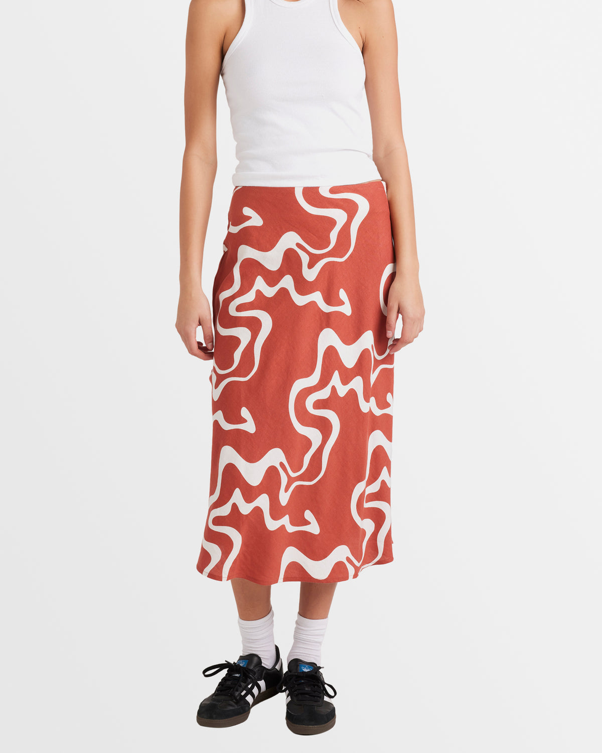 Womens Split Annika Midi Skirt
