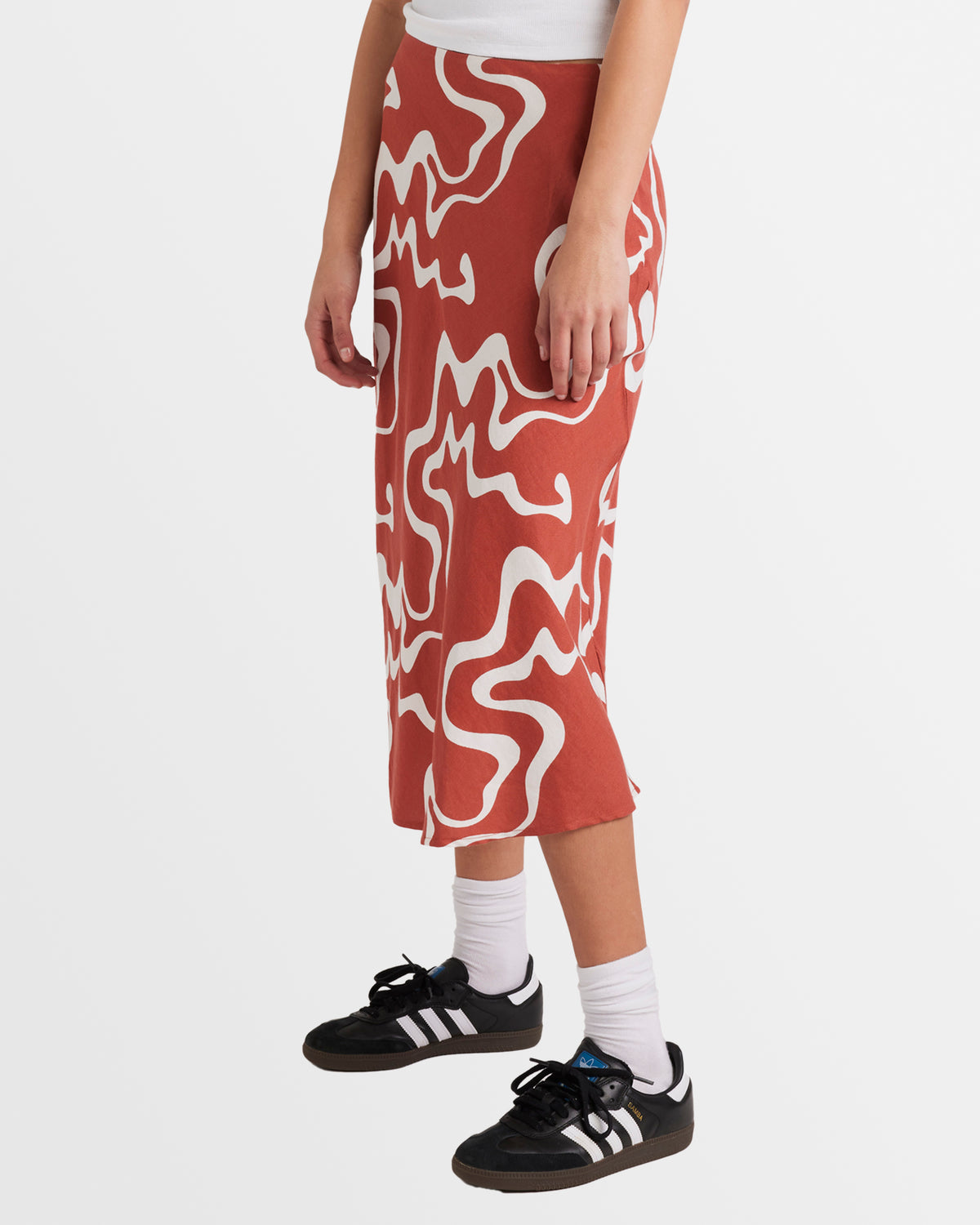 Womens Split Annika Midi Skirt