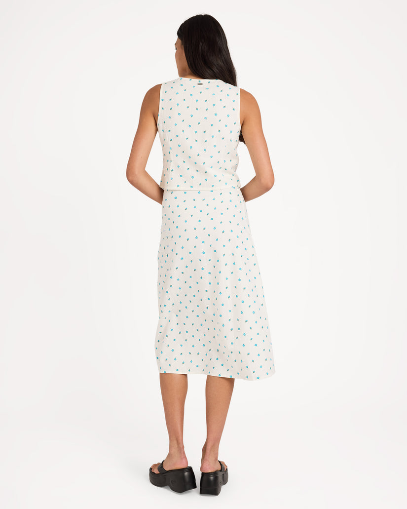 Womens Rose Bud Annika Midi Skirt