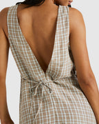Womens Claire Plaid Romper