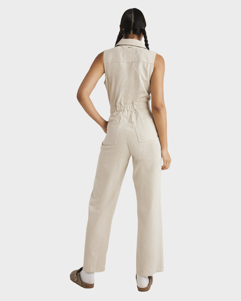 Womens Striped Boiler Overalls