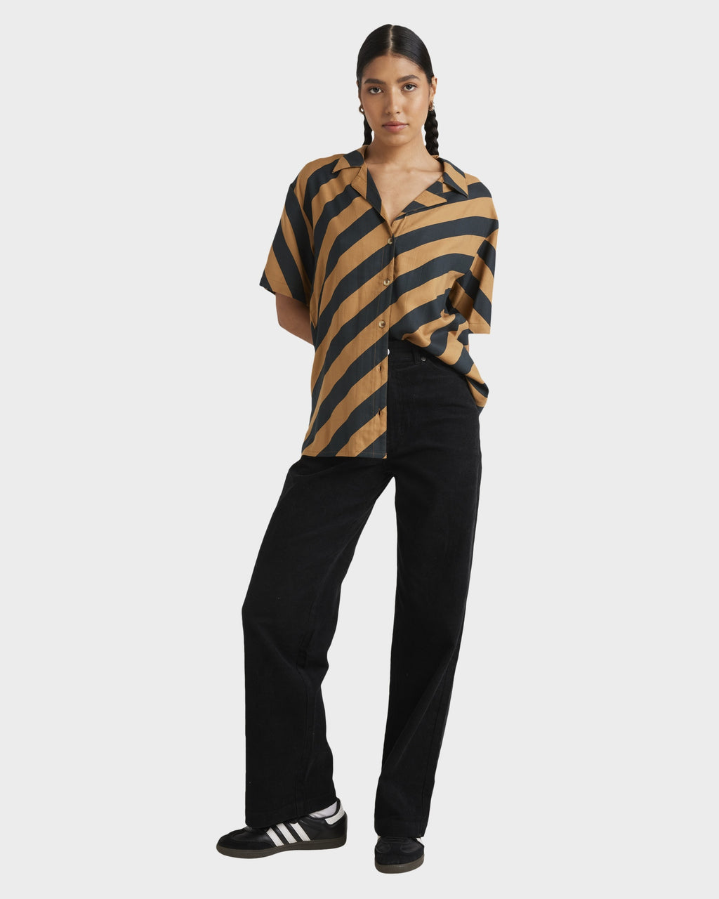 Womens Milspec Stripe Short Sleeve Shirt
