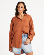 Womens Rvca Oversized Shirt