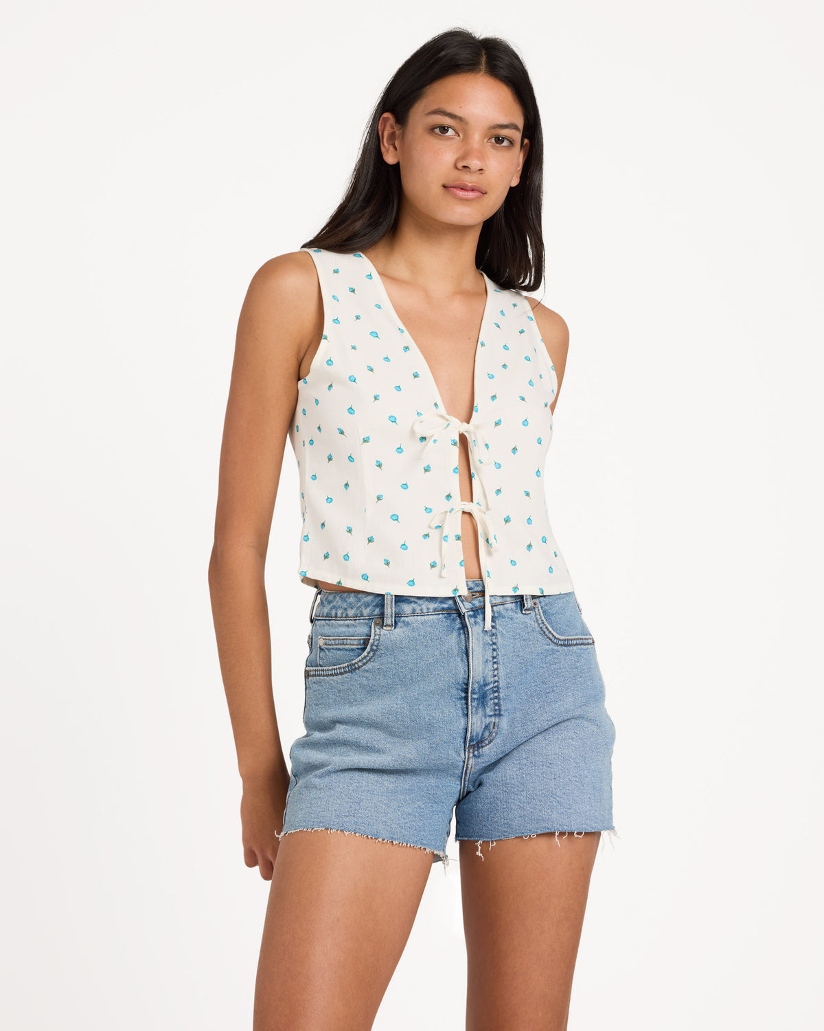 Womens Rose Bud Cami Top