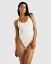 Womens Ditsy Rib One Piece