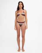 Womens Darling Stripe Tri Bikini Top