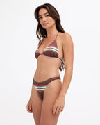 Womens Darling Stripe Tri Bikini Top
