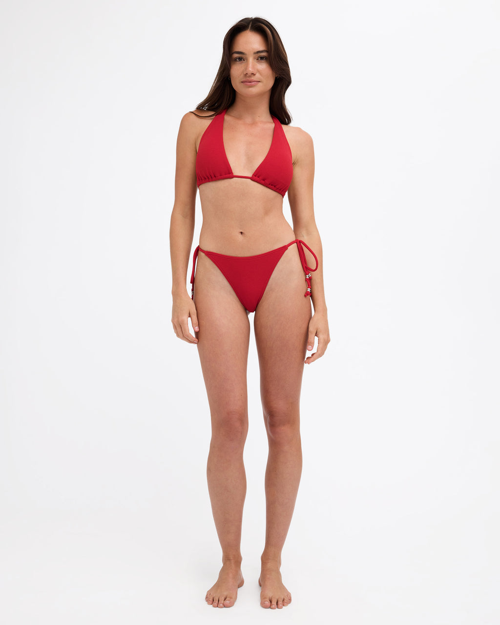 Womens Mila Scarlet Tall Halter Bikini Top