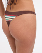 Womens Darling Stripe Skimpy Bikini Bottom