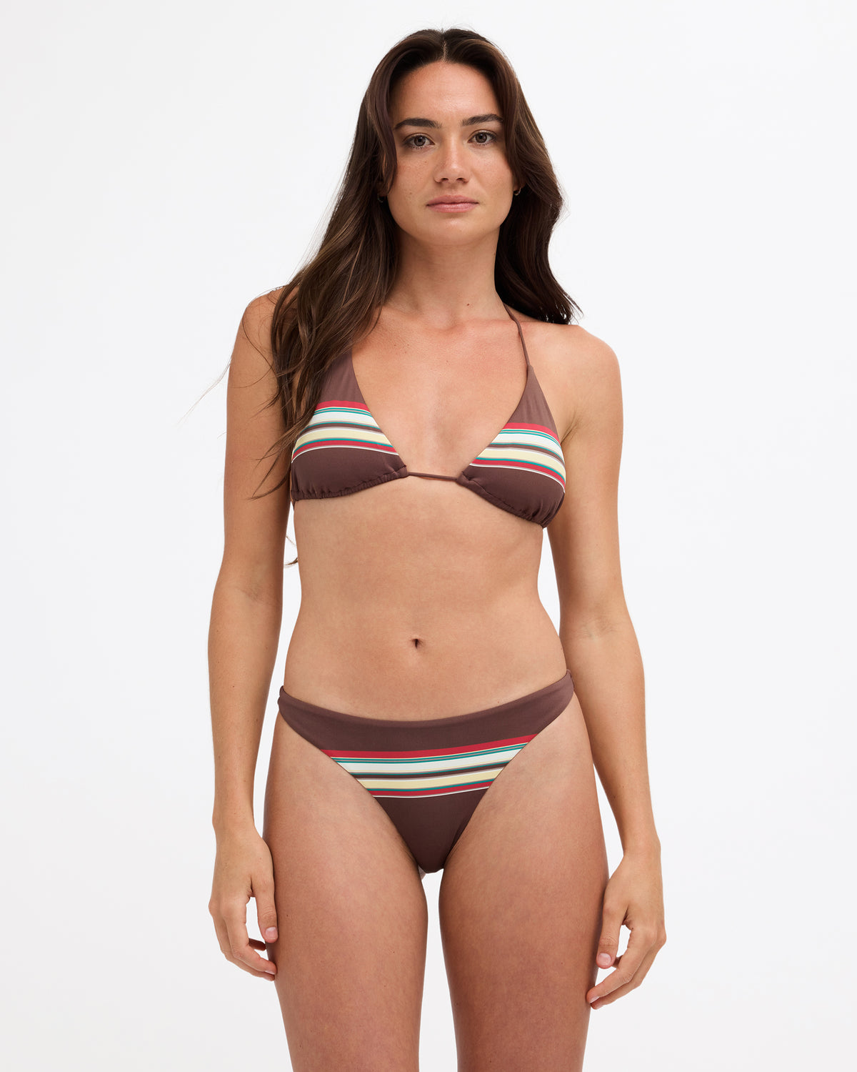 Womens Darling Stripe Skimpy Bikini Bottom