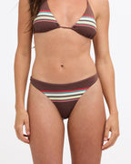 Womens Darling Stripe Skimpy Bikini Bottom