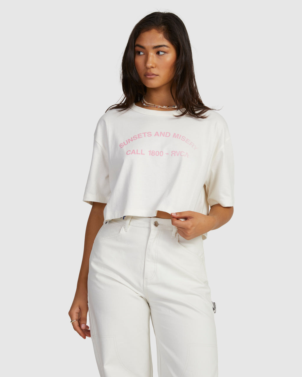Womens Call RVCA Half Relaxed T-Shirt