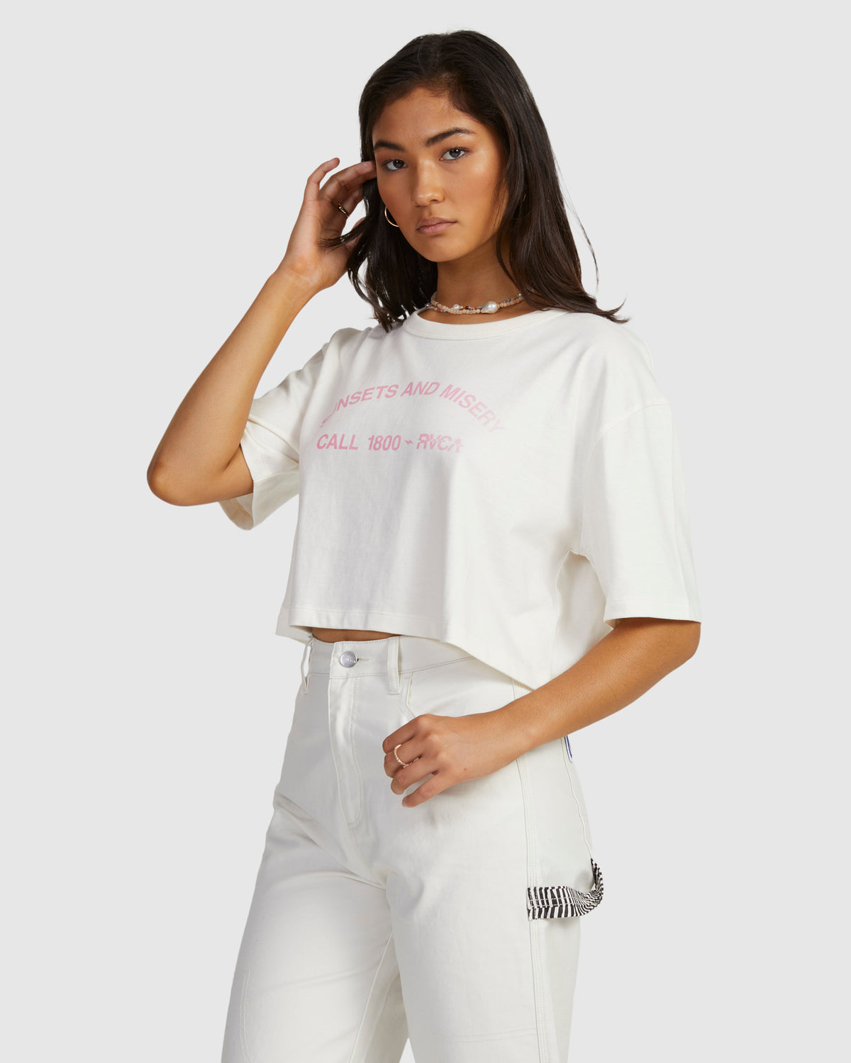 Womens Call RVCA Half Relaxed T-Shirt
