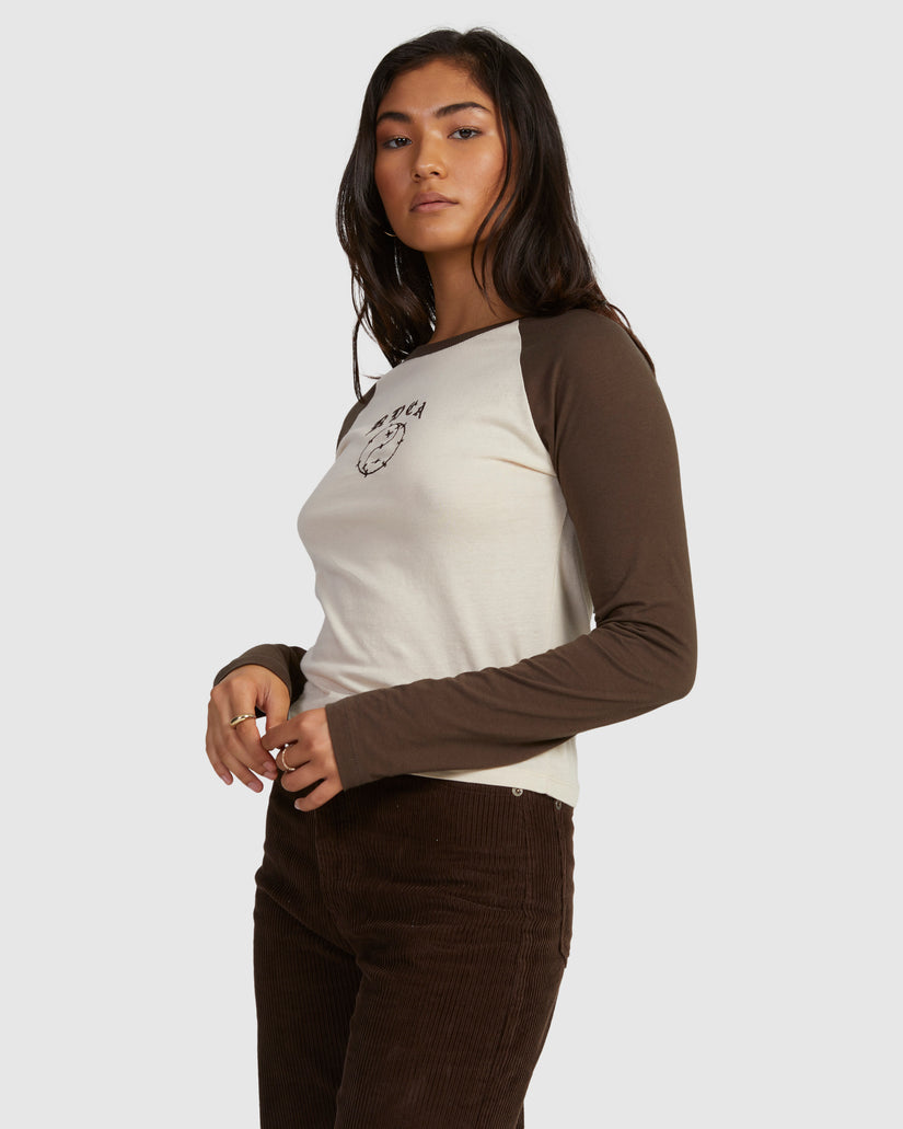Womens Lax Classic Raglan Long Sleeve T-Shirt