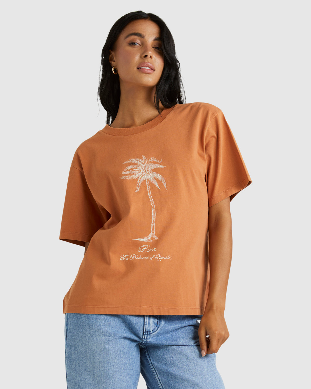 Womens Palm Style Easy T-Shirt