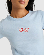 Womens Heaven Or Hell Baby T-Shirt
