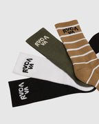 RVCA SEASONAL SOCK 4 PACK