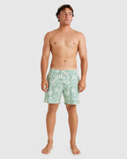 Mens Exotica Print Elastic 17" Boardshorts