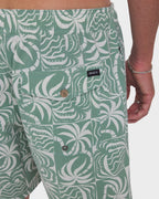 Mens Exotica Print Elastic 17" Boardshorts