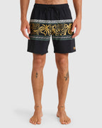 Mens Fronds Divide Elastic 17" Boardshorts