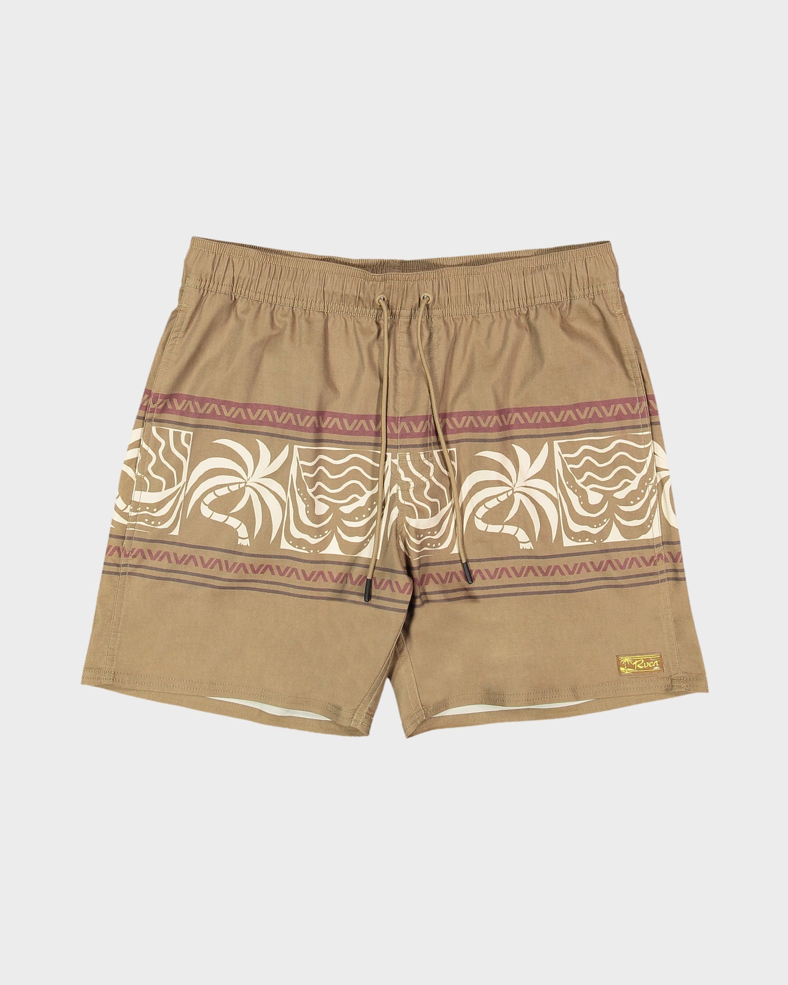 Mens Fronds Divide Elastic 17" Boardshorts