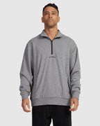 Mens Mini Flipped Half Zip Fleece Top