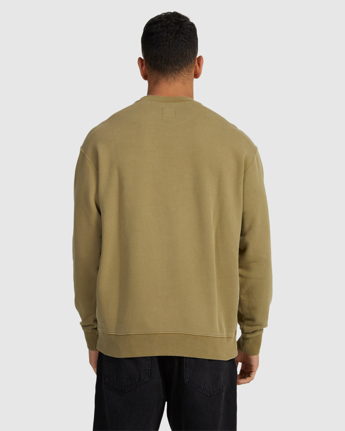 Mens Big RCVA Washed Crew Neck Neck
