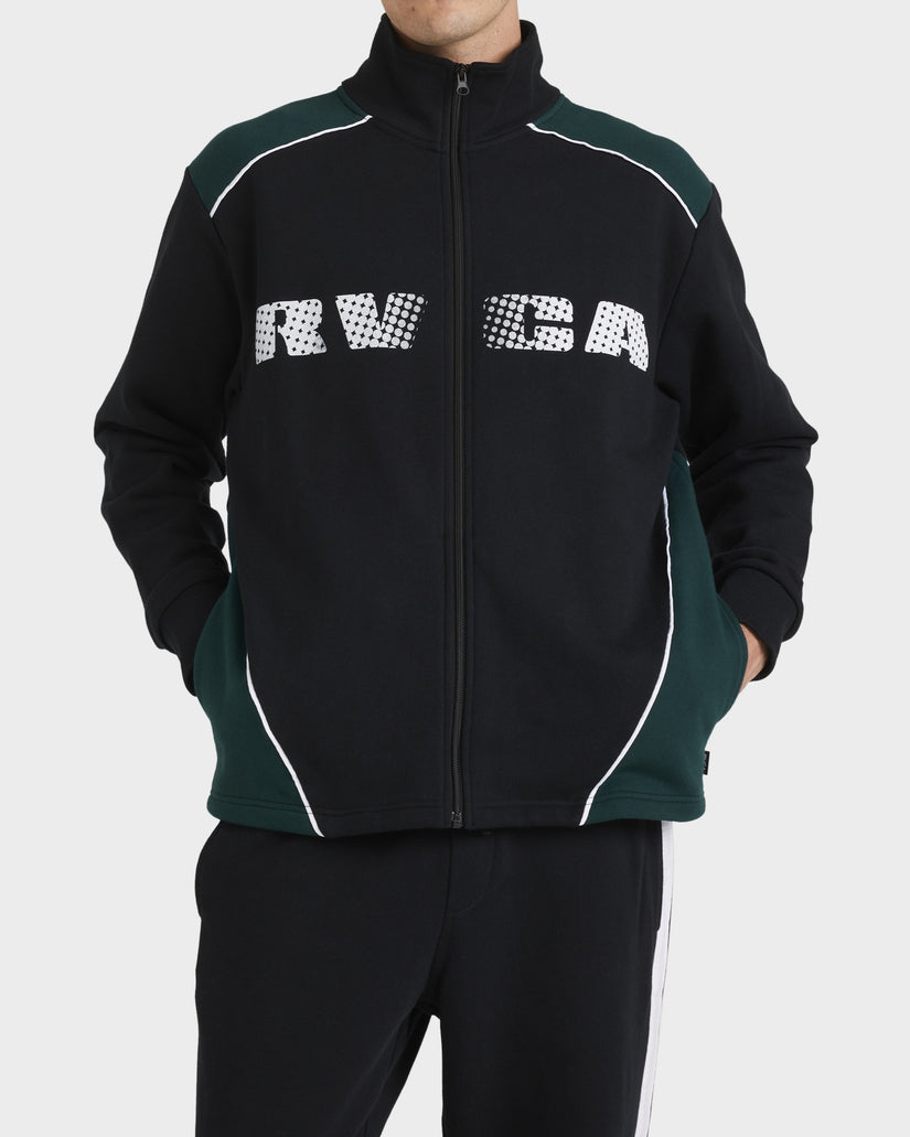 Mens RVCA Panelled Pullover Hoodie