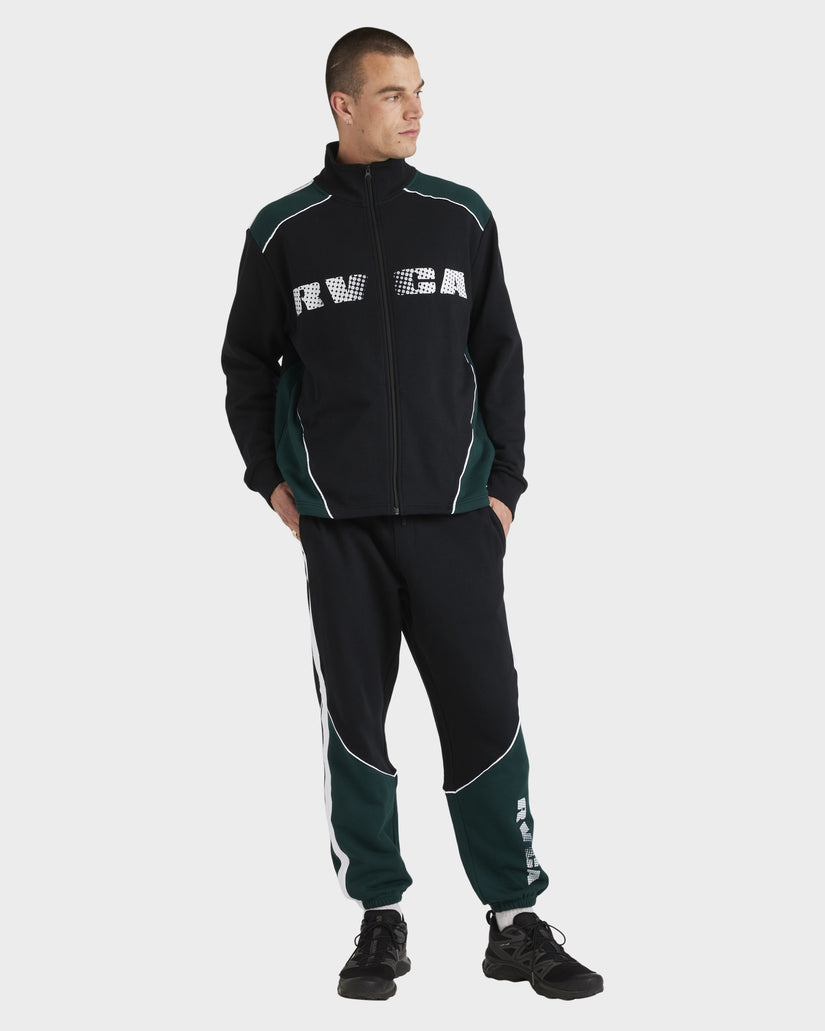 Mens RVCA Panelled Pullover Hoodie