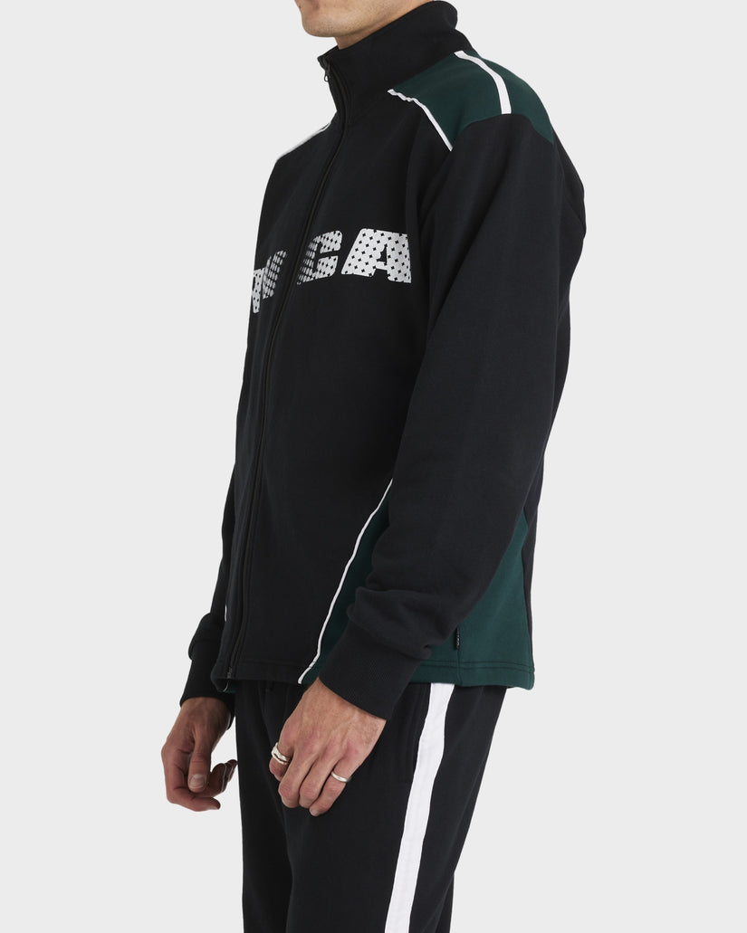 Mens RVCA Panelled Pullover Hoodie