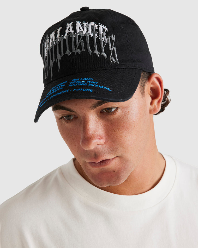 Mens Overlay Strapback Cap