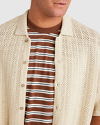 Mens Crochet Short Sleeve Shirt