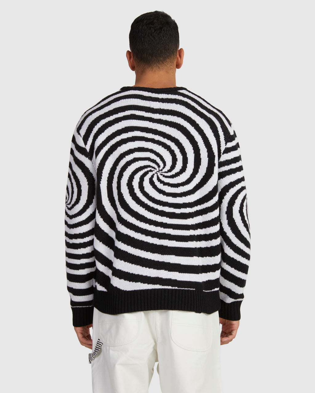 SPIRAL CREW KNIT