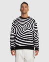 SPIRAL CREW KNIT