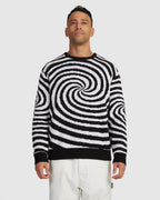 SPIRAL CREW KNIT